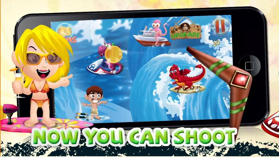 Captures d'écran de A Turbo Minion Surfers Dash to Outrun Sea Dragons - FREE Game!