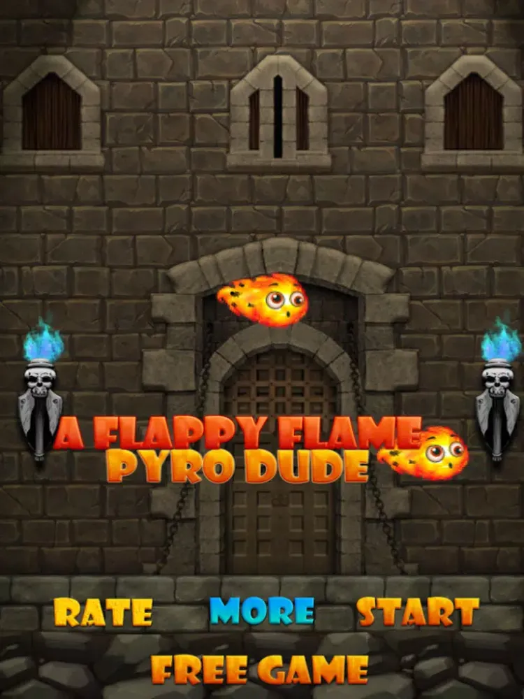 Tangkapan layar A Flappy Flame Pyro Dude iPad 
