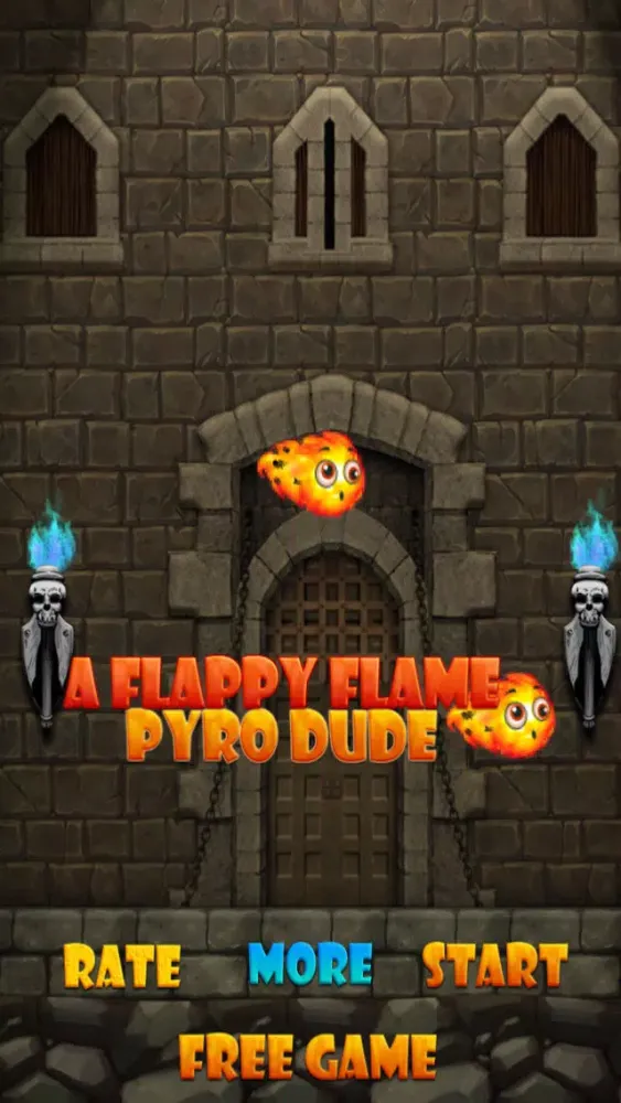 Tangkapan layar A Flappy Flame Pyro Dude