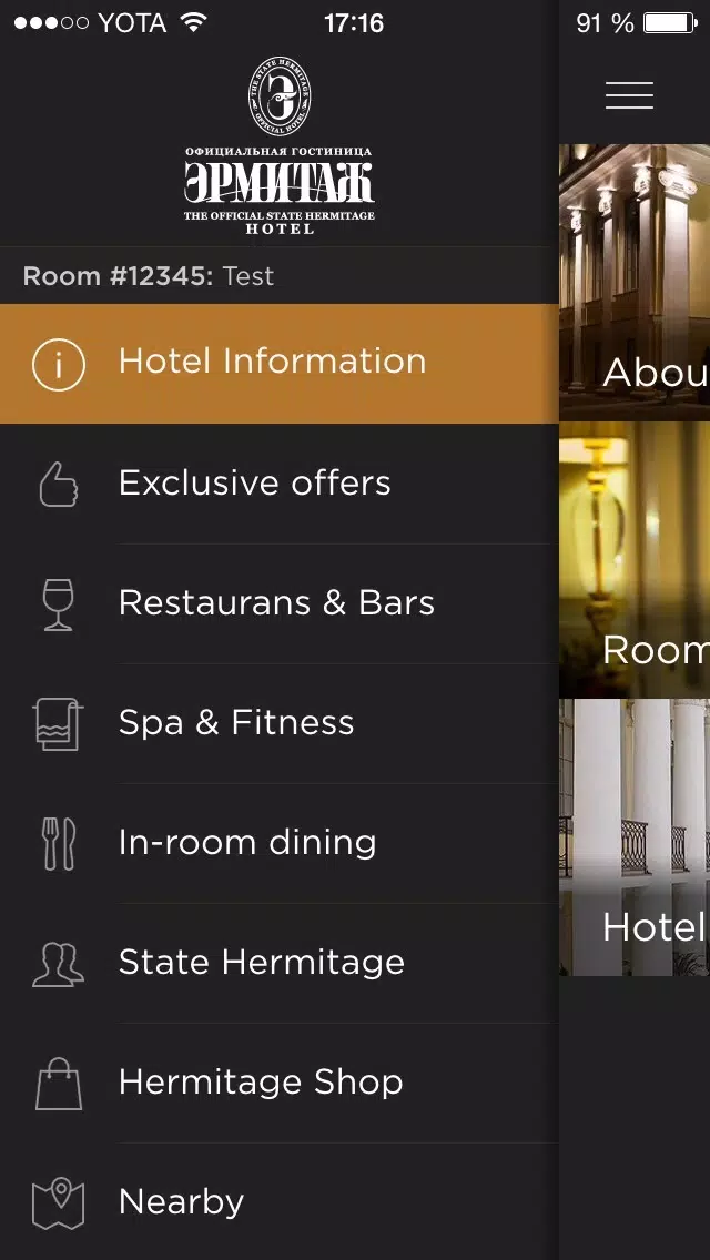 Tangkapan layar The State Hermitage Museum Official Hotel