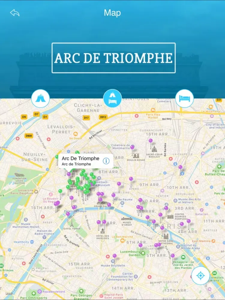 Zrzuty ekranu Arc de Triomphe iPad 