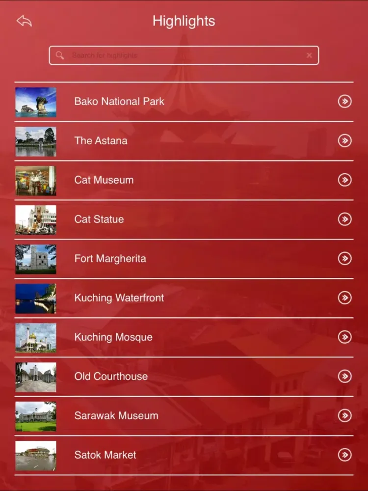 Captures d'écran de Kuching Travel Guide iPad 