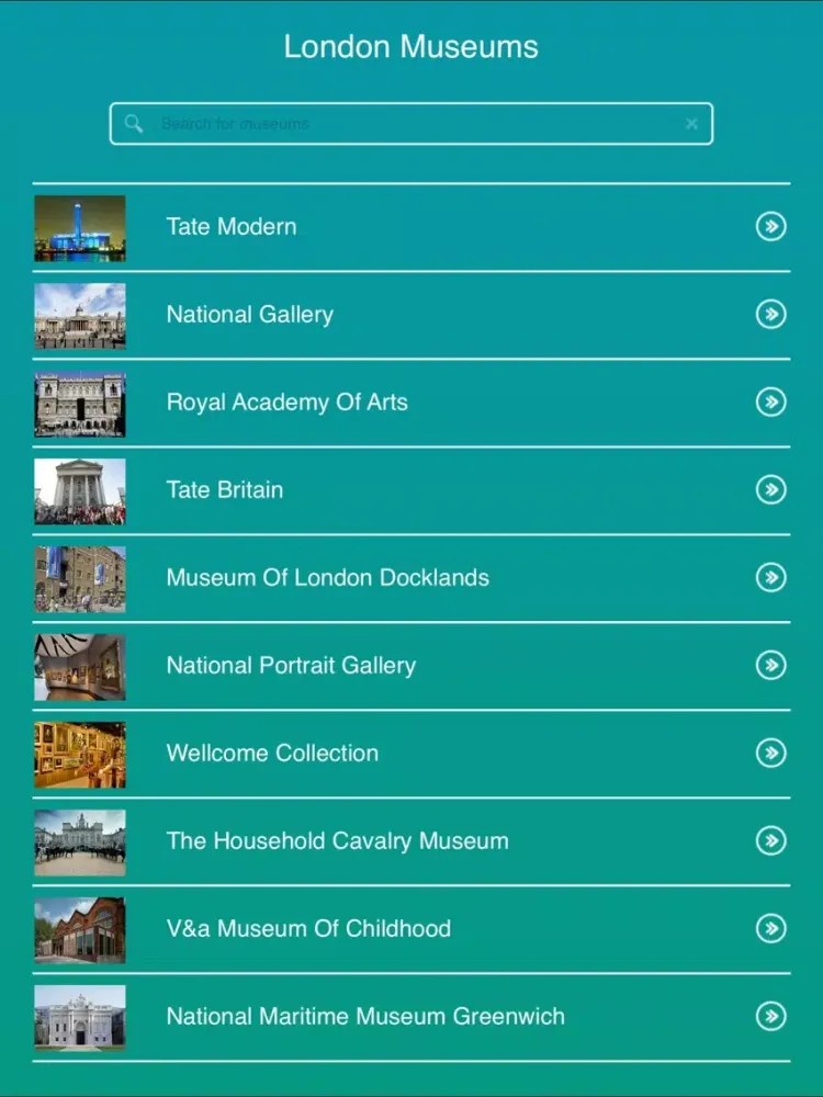 London Museums iPad  스크린샷