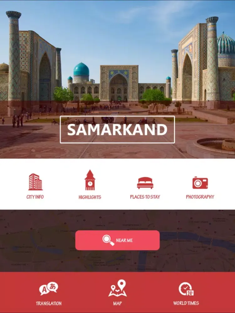 Capturas de tela do Samarkand Tourist Guide iPad 