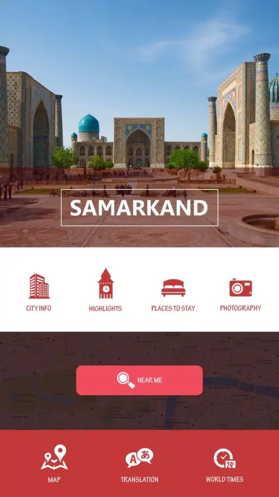 Capturas de tela do Samarkand Tourist Guide