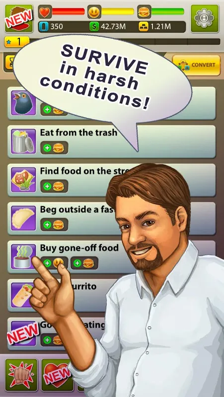 Hobo World - life simulator स्क्रीनशॉट