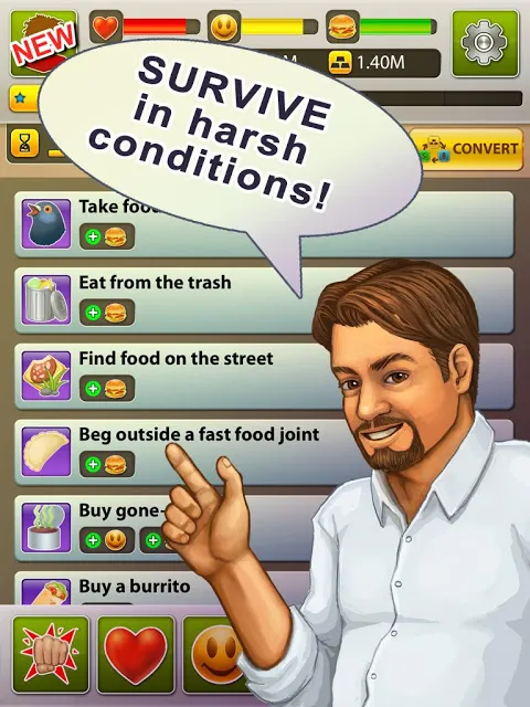 Hobo World - life simulator स्क्रीनशॉट