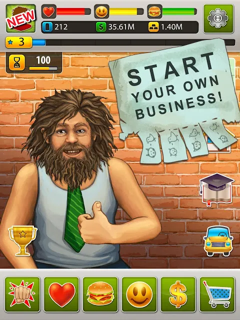Hobo World - life simulator स्क्रीनशॉट