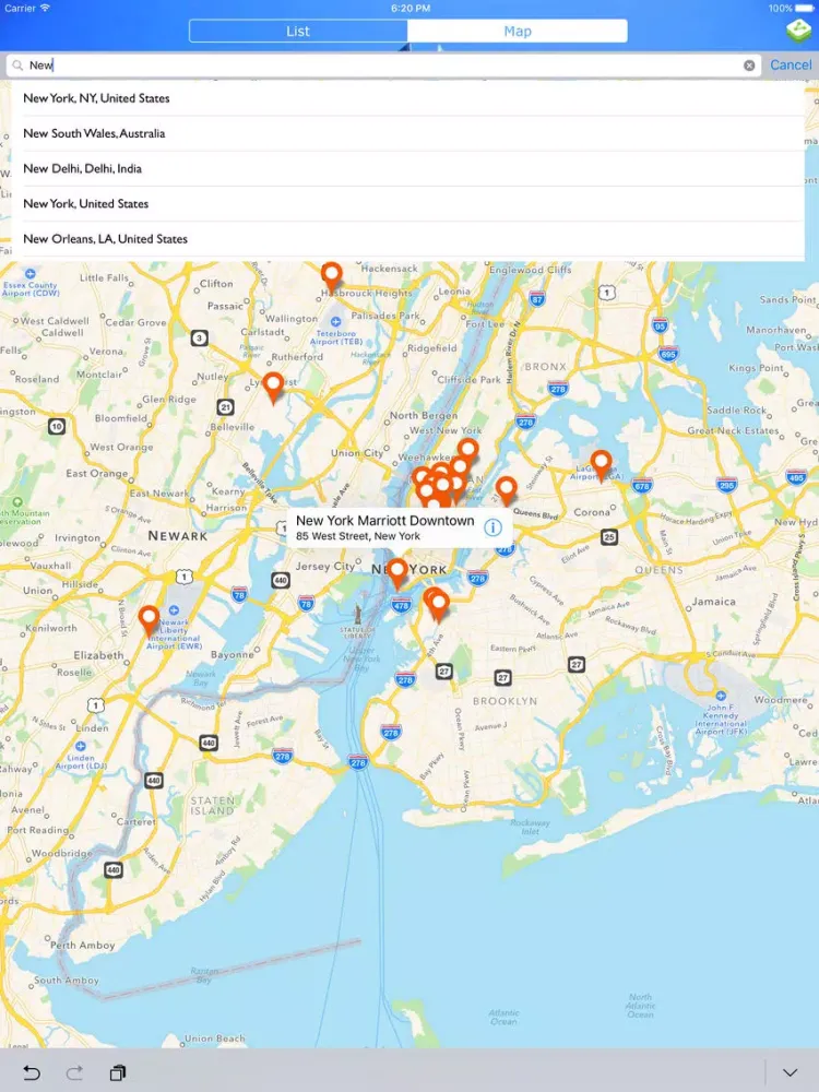 World Hotel Finder iPad  স্ক্রিনশট