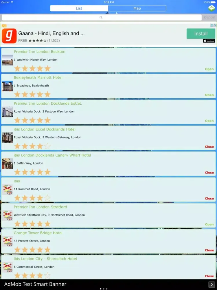 World Hotel Finder iPad  স্ক্রিনশট