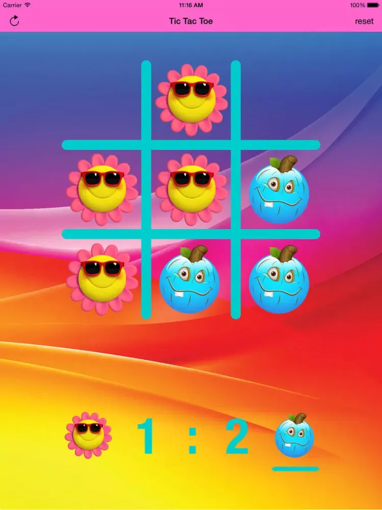 Zrzuty ekranu Smileys in Tic Tac Toe iPad 