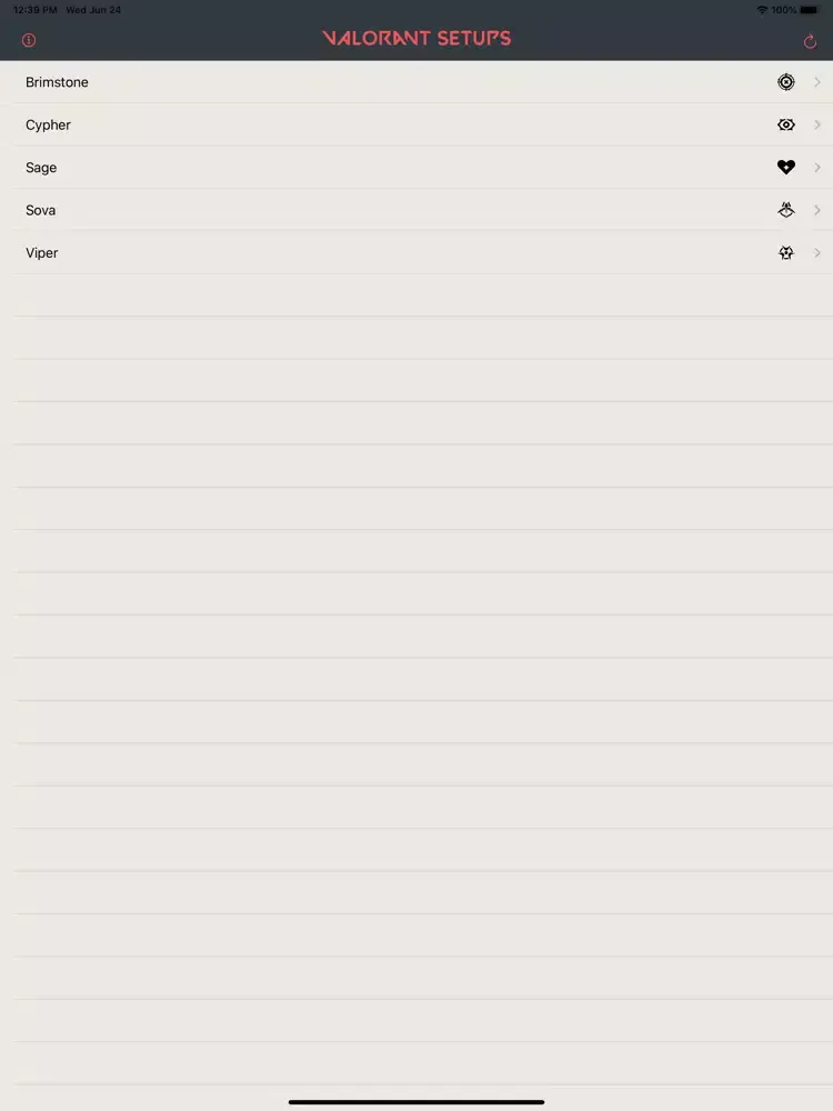 Скриншоты Setups for Valorant iPad 