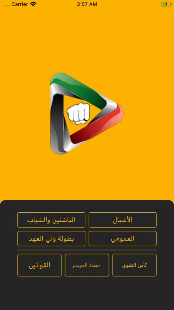 Screenshot di دوري الكاراتيه
