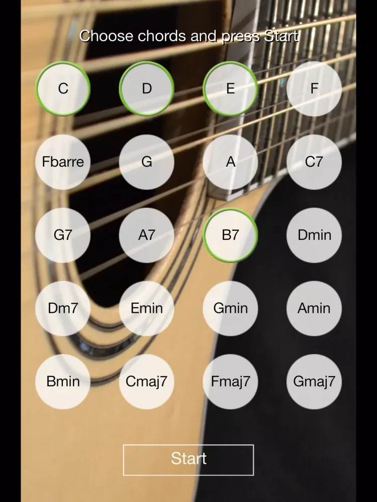 ChordEar Free for Guitar スクリーンショット