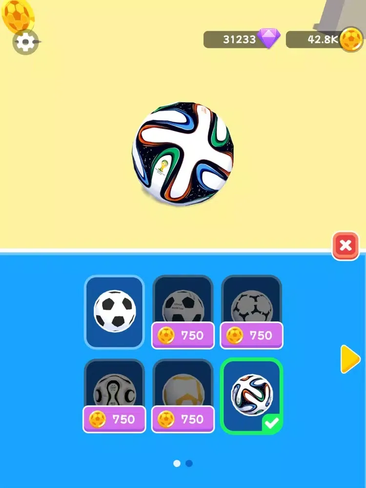 Capturas de tela do Flick and Kick iPad 