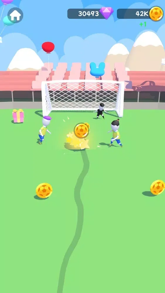Capturas de tela do Flick and Kick