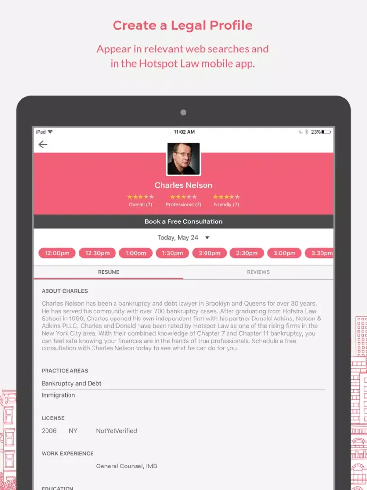 Скриншоты Hotspot Law - Attorney Portal iPad 