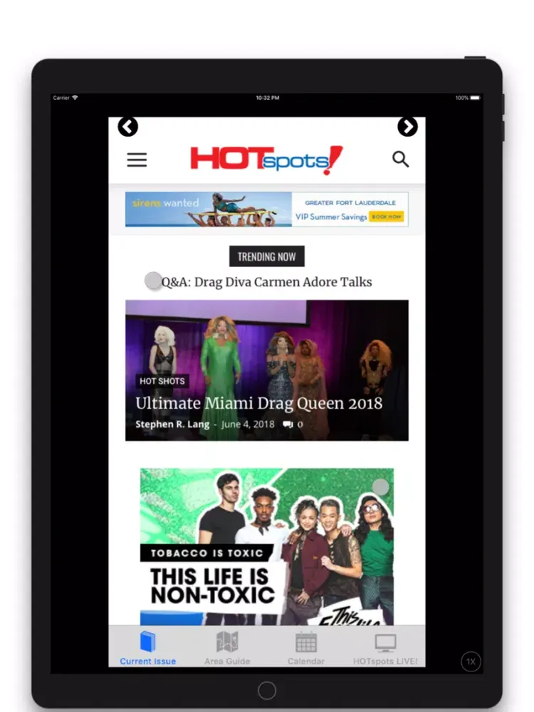 Скриншоты Hotspots Magazine iPad 