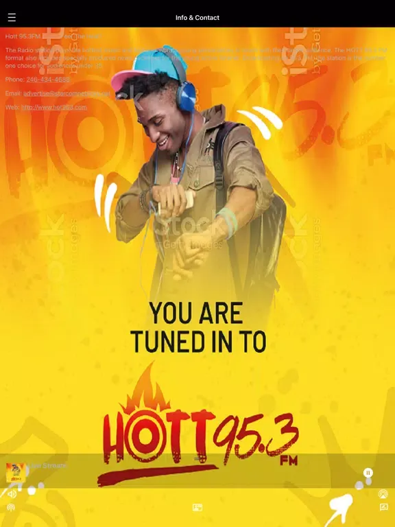 HOTT 95.3 FM: Live Radio iPad 应用截图