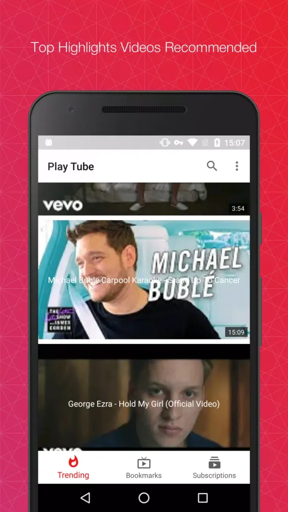 Tangkapan skrin Play Tube
