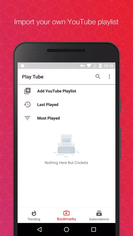 Tangkapan skrin Play Tube