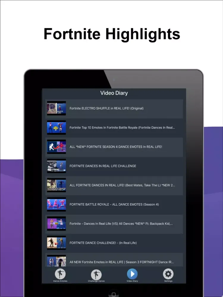 Fortnite: Dance Emotes Dances iPad  Screenshots