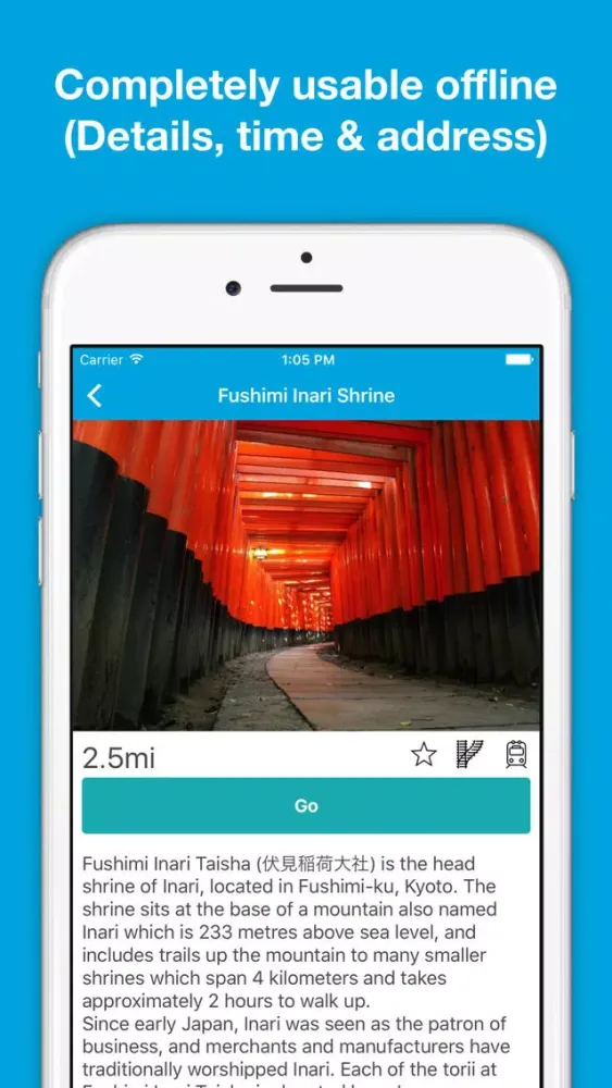 Screenshot di Kyoto guide, Pilot - Completely supported offline use, Insanely simple