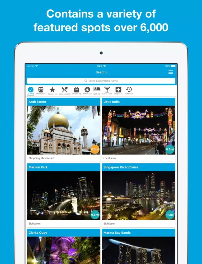 Singapore guide, Pilot - Completely supported offline use, Insanely simple iPad  스크린샷