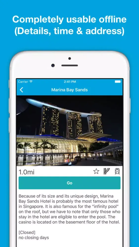 Singapore guide, Pilot - Completely supported offline use, Insanely simple 스크린샷