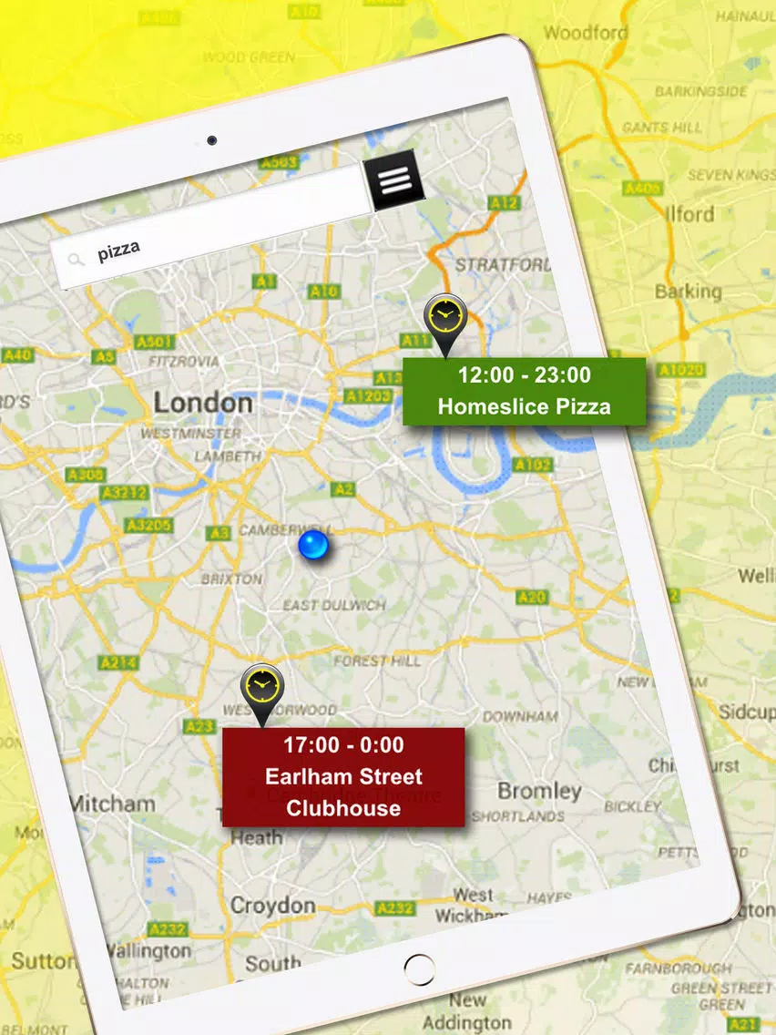 Tangkapan layar US Places & Hours Find Near Me iPad 