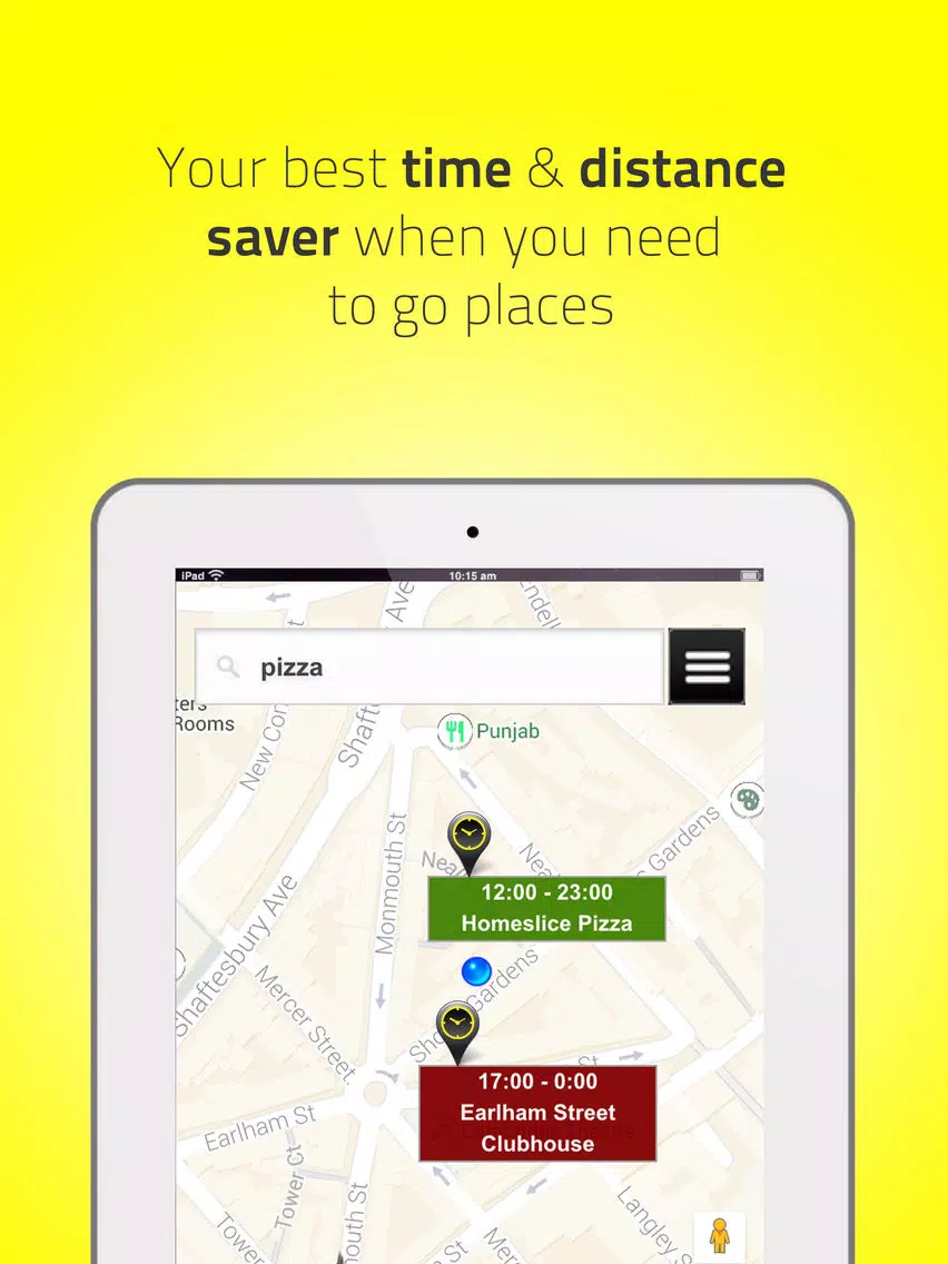 Tangkapan layar US Places & Hours Find Near Me iPad 