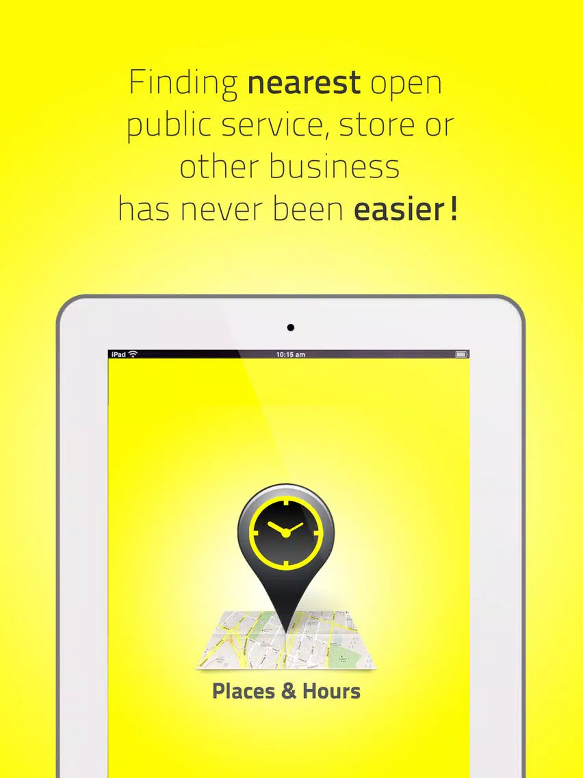 Tangkapan layar US Places & Hours Find Near Me iPad 