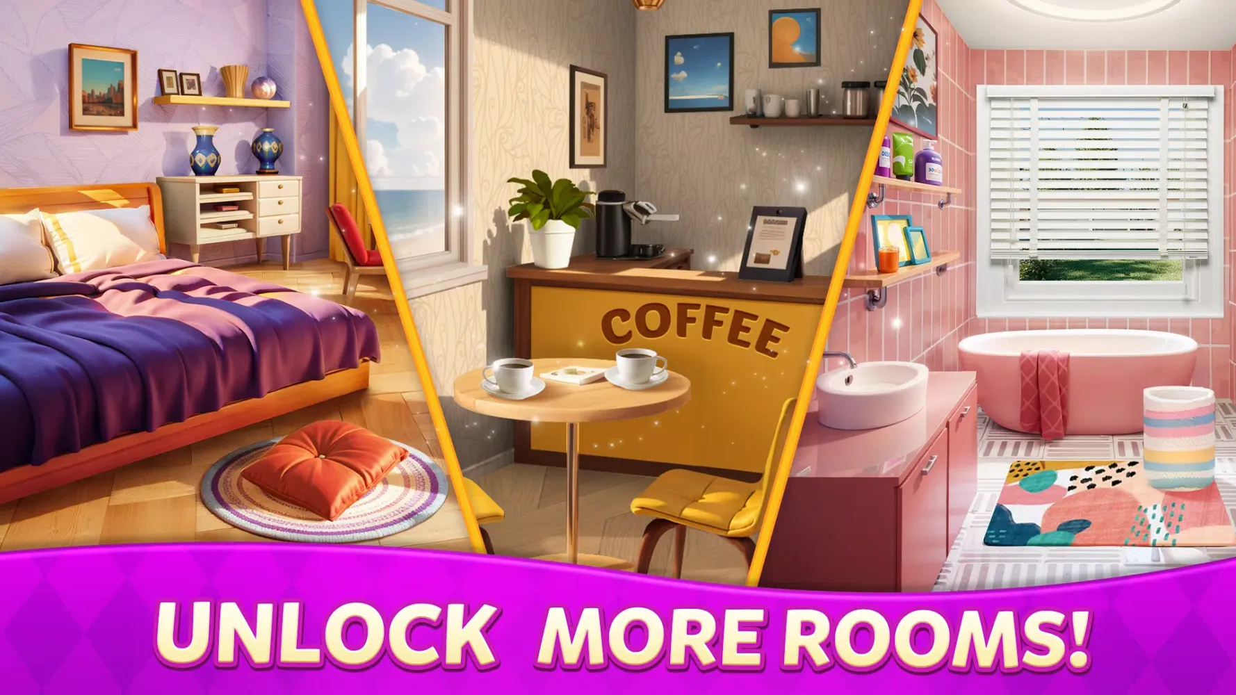 ภาพหน้าจอของ Dream Decor：Makeover Match