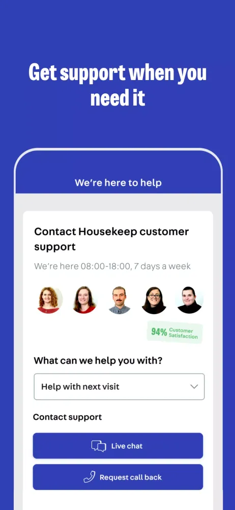 Screenshot di Housekeep Professionals