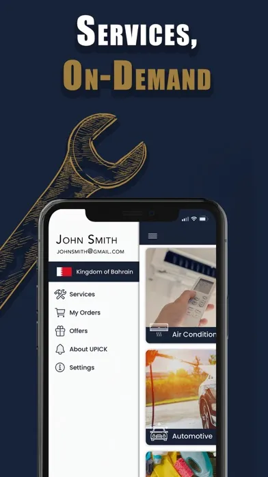 Captures d'écran de UPICK Services
