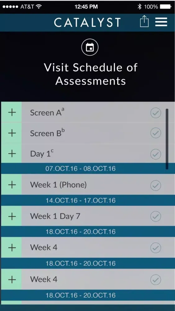 Скриншоты CATALYST Site App