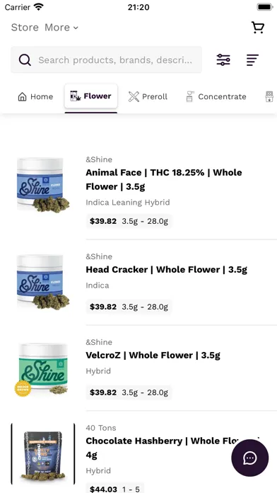 Ảnh chụp màn hình của House of Strains
