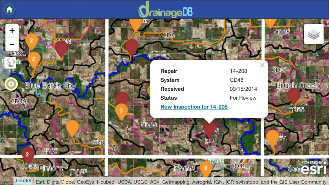 DrainageDB Screenshots