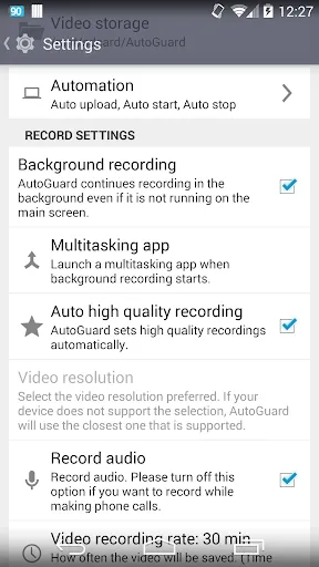 AutoGuard Dash Cam - Blackbox Screenshots