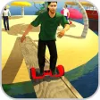 Riding Hoverboard Stunts Beach Riding Hoverboard Stunts Beach