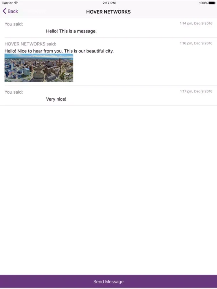 Zrzuty ekranu Hover Messaging iPad 