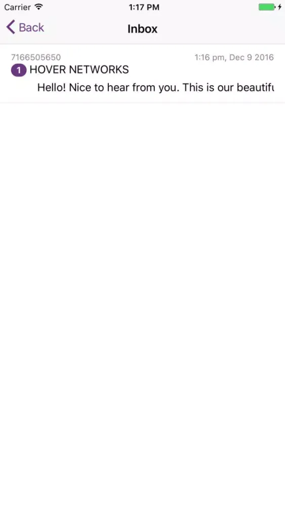 Zrzuty ekranu Hover Messaging