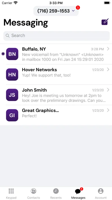 Ảnh chụp màn hình của Hover Mobile Workforce