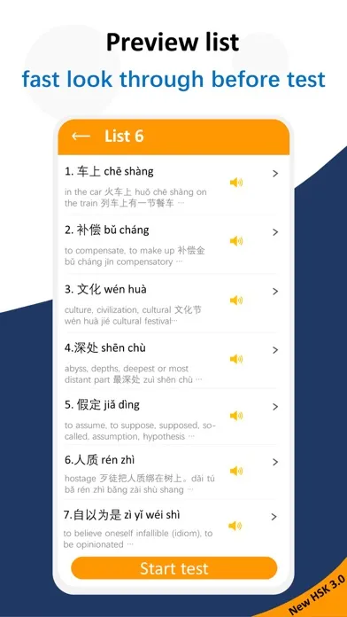 New HSK Test 3.0 Vocabulary スクリーンショット