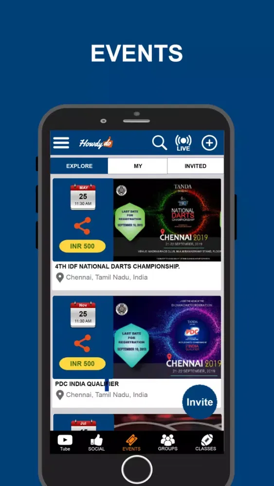 Captures d'écran de HowdyDo Social App