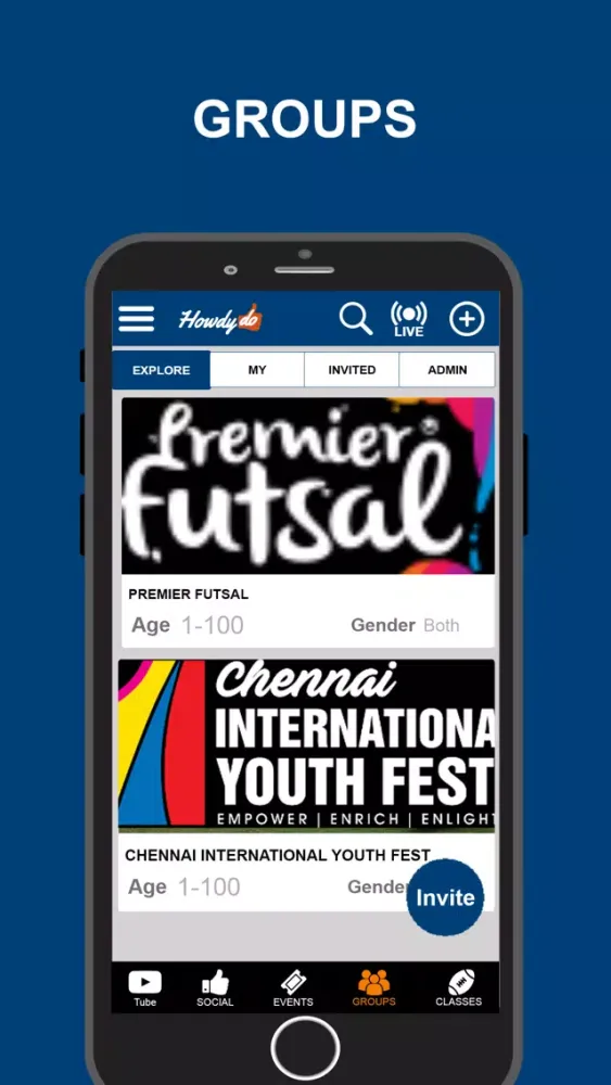 Captures d'écran de HowdyDo Social App