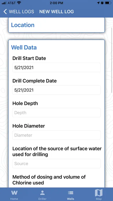 Water Well Logger スクリーンショット