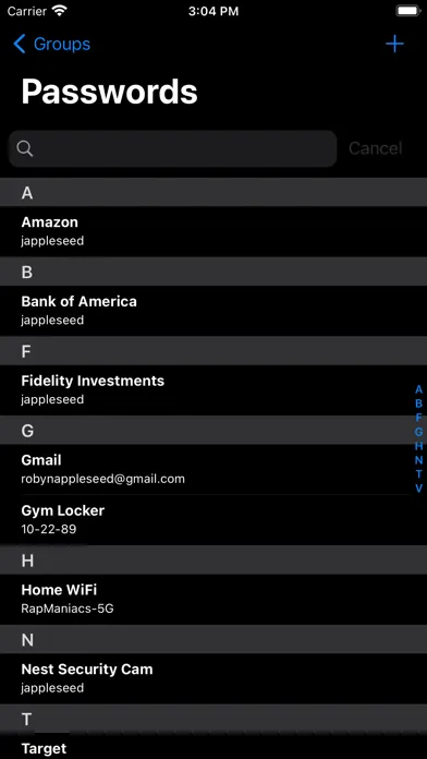 Super Passwords Screenshots