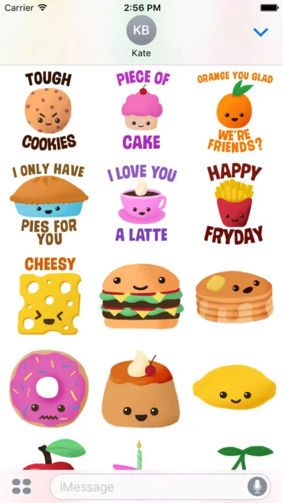Cutie Food Stickers應用截圖
