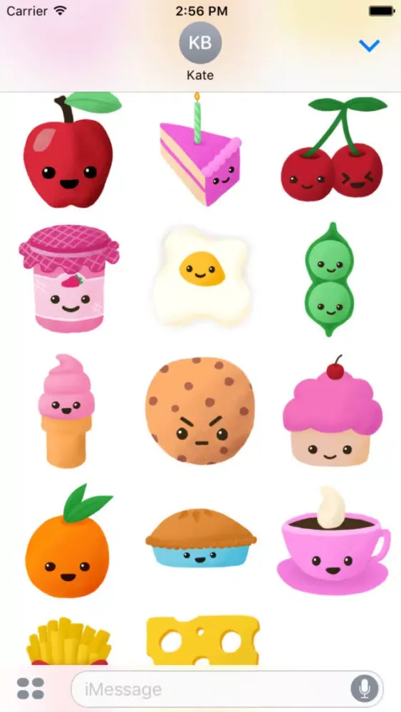 Cutie Food Stickers應用截圖